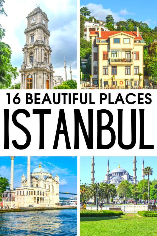 Visiting Istanbul Turkey? Looking for beautiful places to go in Istanbul? Grab this epic list of 16 most beautiful Istanbul places that will take your breath away. #Istanbul #Turkey