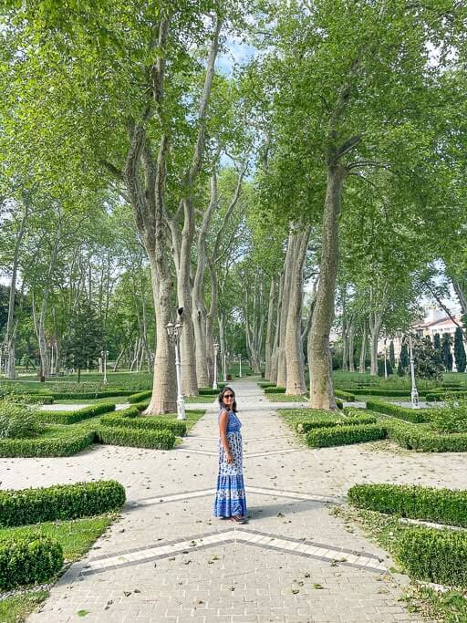 Author at Gulhane Park in Istanbul