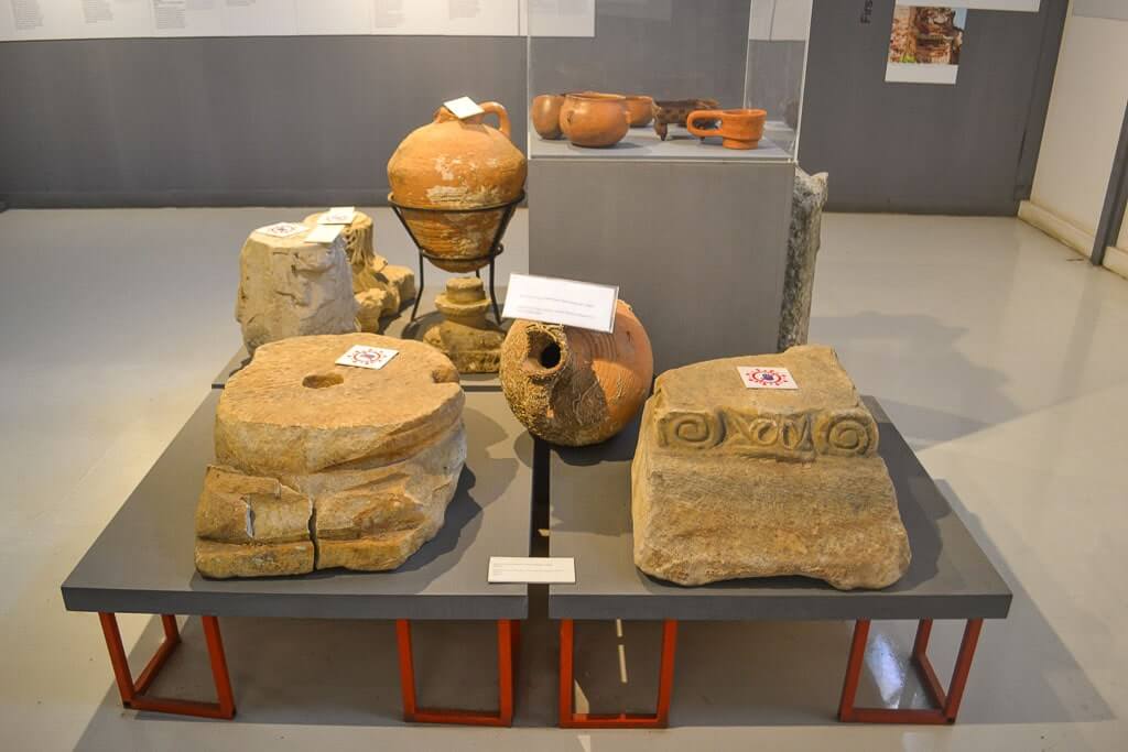 Artifacts at the Adalar Museum in Turkey