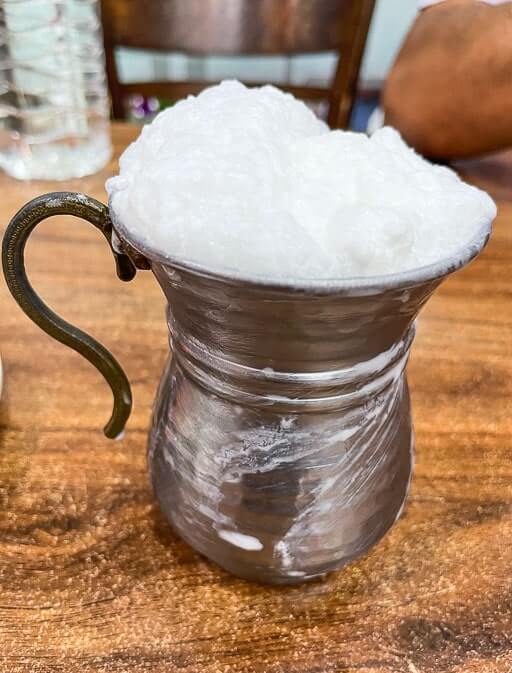 fresh and frothy ayran