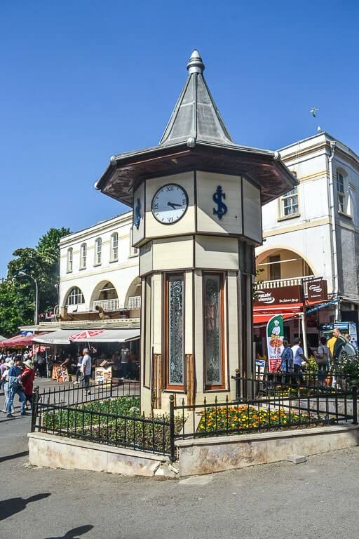 Old clock tower in the Buyukada city center