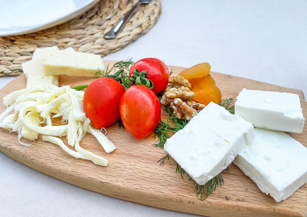 Traditional Kahvalti cheese platter