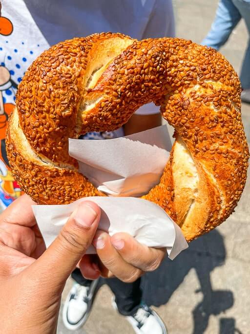 Simit street food Istanbul