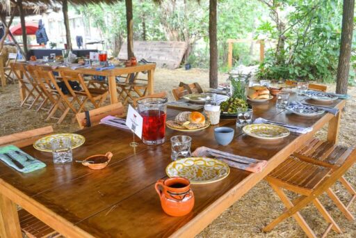 Breakfast at Arca Tierra, Xochimilco