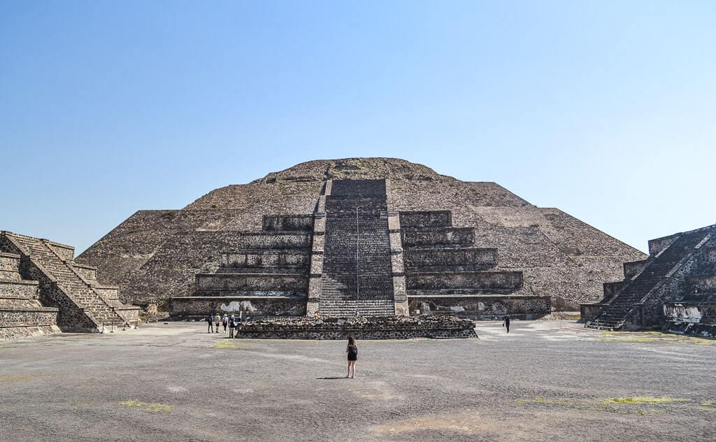 Moon pyramid at Teotihuacan