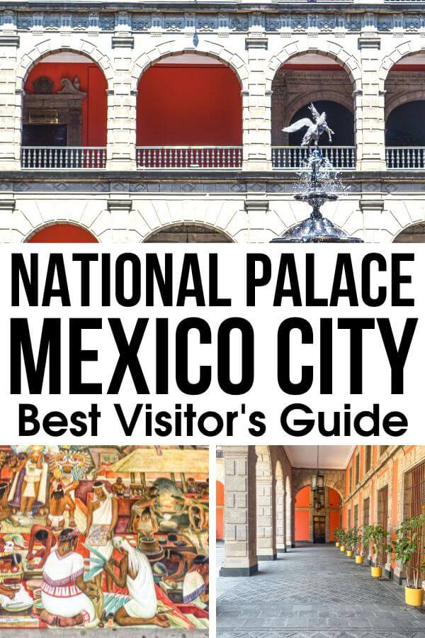 Visiting the National Palace in Mexico City? Confused about tickets, tours, entrances, and hours? Grab this National Palace Visitors Guide and get all your questions answered. #NationalPalace #MexicoCity