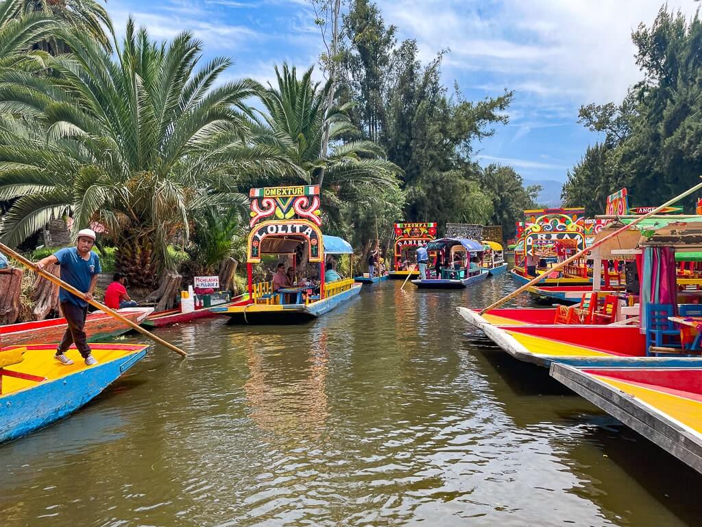 Best Xochimilco tours from Mexico City involve rides on colorful trajineras