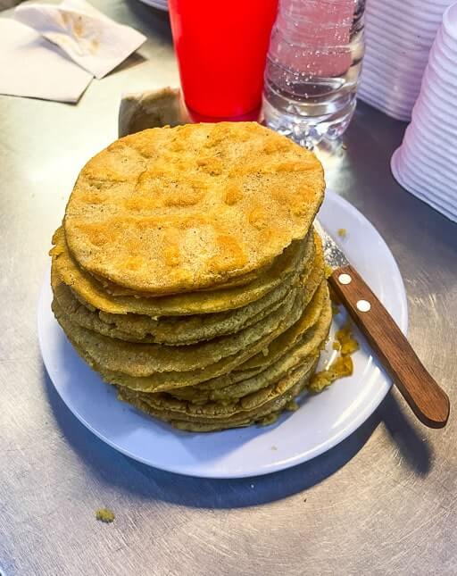 Gorditas at Coyoacan Market