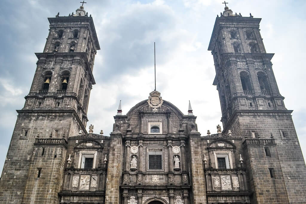 Basilica Cathedral of Puebla Mexico