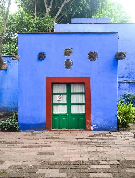 Inside the Frida Kahlo Museum garden