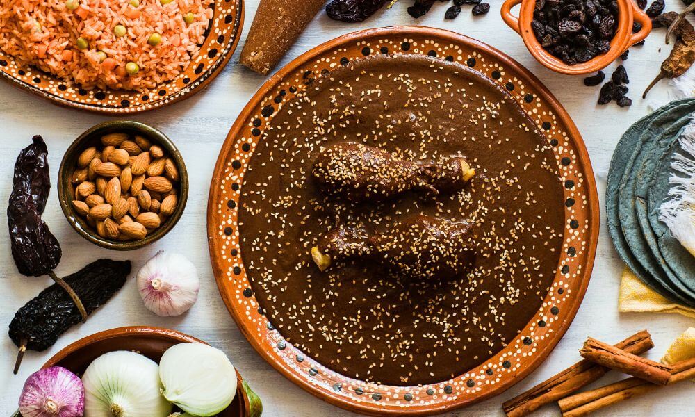 Mole poblano - traditional food of Puebla