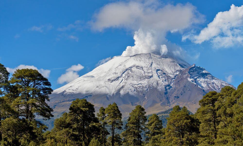 Popocatepetl Volcano in Mexico