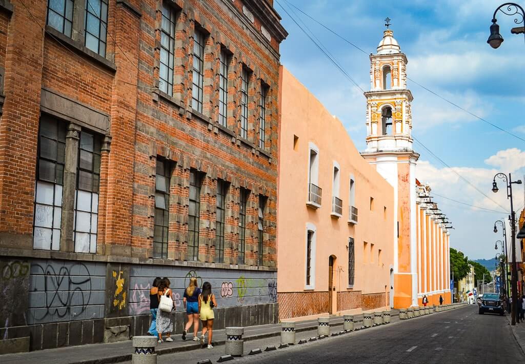 The historic downtown of Puebla