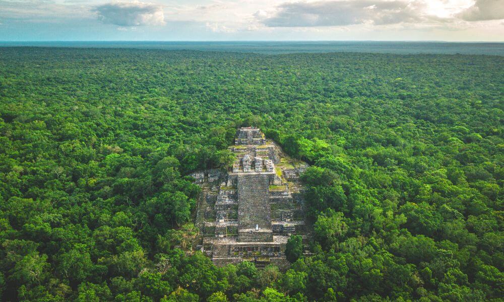 The pyramid of Calakmul