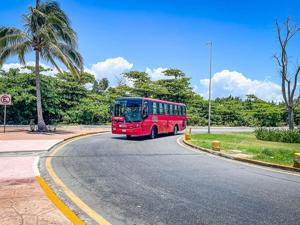 City bus in Cancun