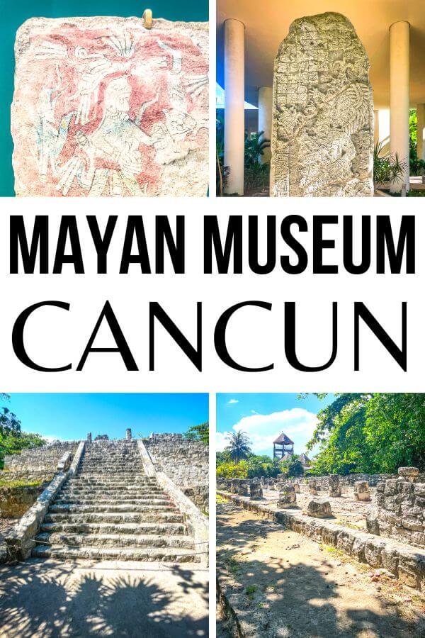 Traveling to Cancun Mexico? Be sure to check out the amazing Mayan Museum in Cancun that's an absolute treasure house of Mayan artifacts and history. #MayanMuseum #Cancun #Mexico