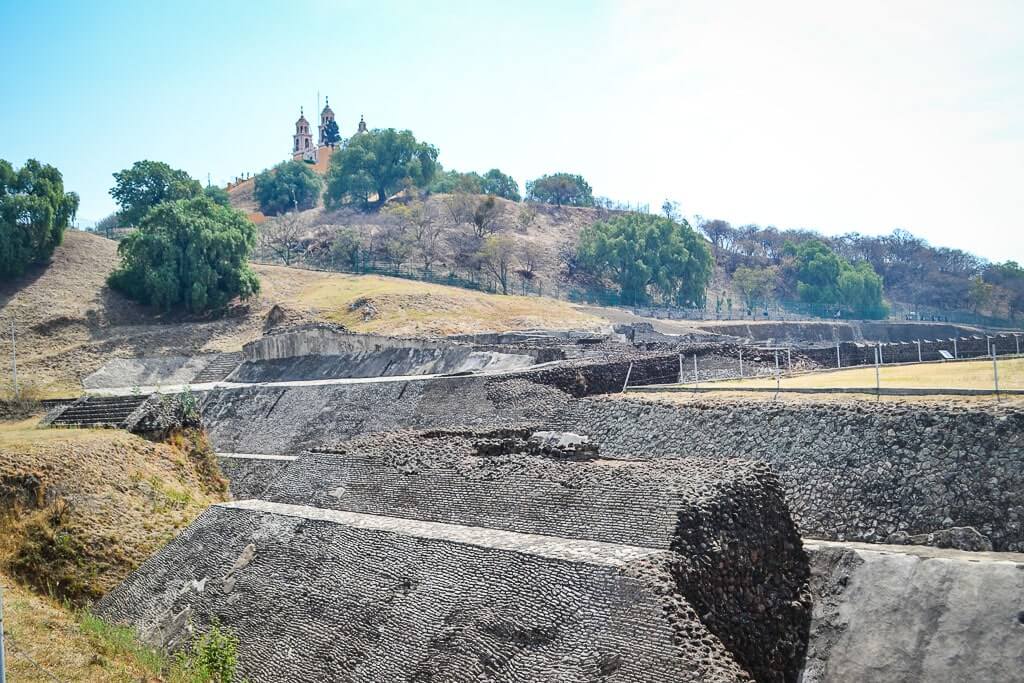 Great Pyramid of Cholula over which stands the Church of Our Lady of Remedies - one of Mexico's best pyramids