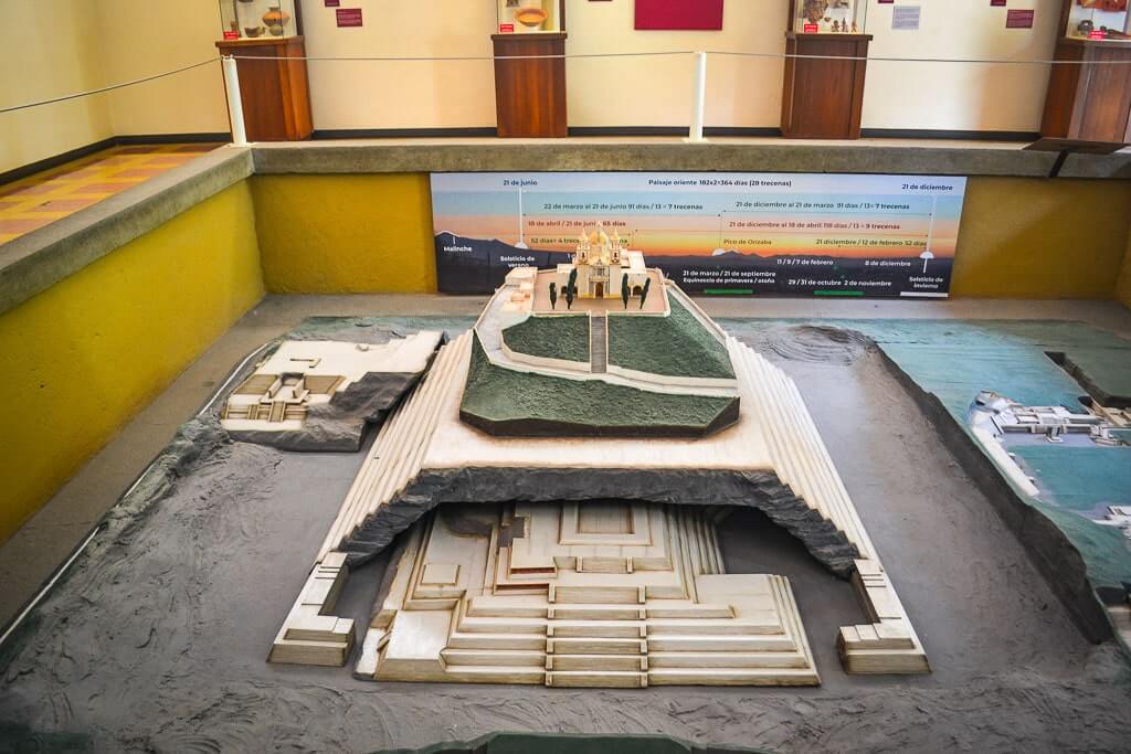 Cholula Pyramid model at Sitio Museum