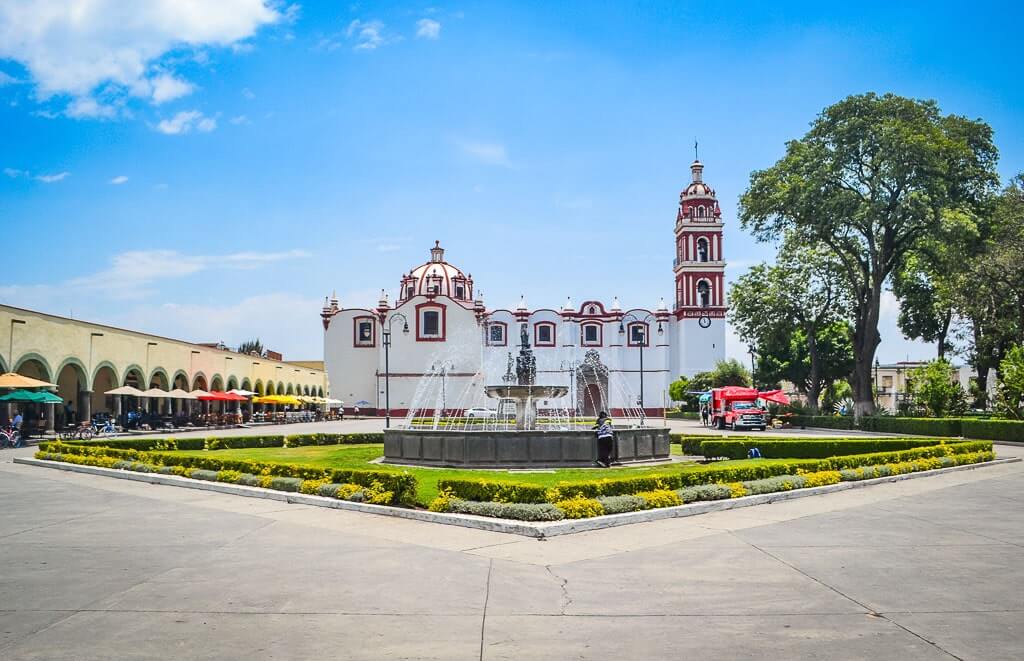 Plaza de la Concordia in Cholula Mexico