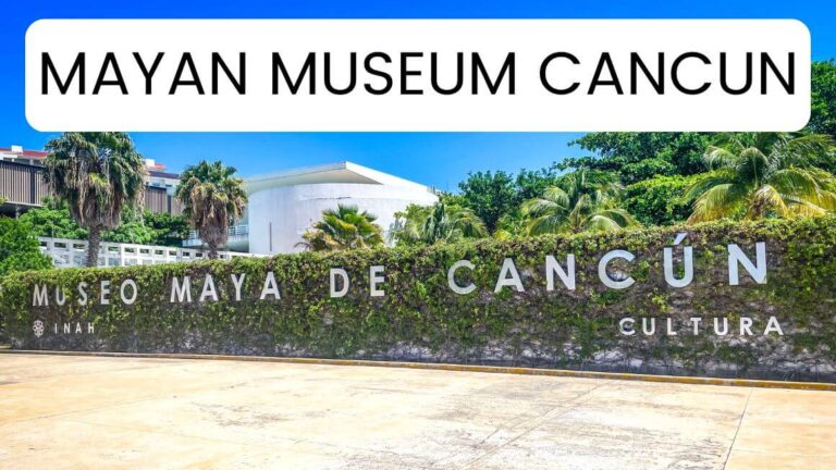 Traveling to Cancun Mexico? Be sure to check out the amazing Mayan Museum in Cancun that's an absolute treasure house of Mayan artifacts and history. #MayanMuseum #Cancun #Mexico