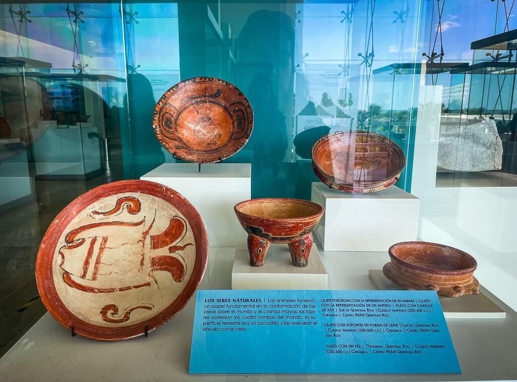 Mayan Pottery at the Cancun Museum