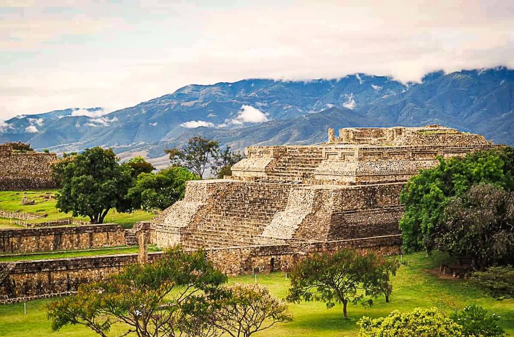 Monte Alban Pyramids in Mexico