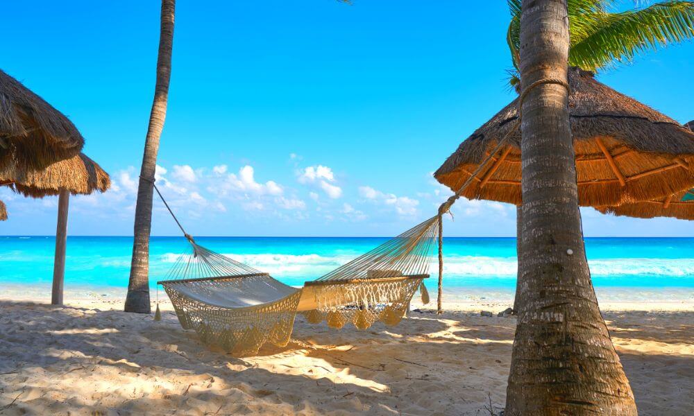 Hammock at a beach in Playa del Carmen 3 days itinerary