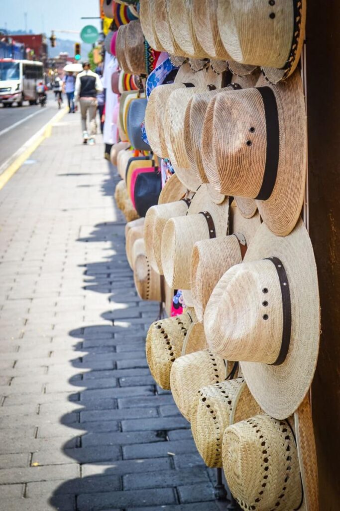 Sombrero shops in Cholula