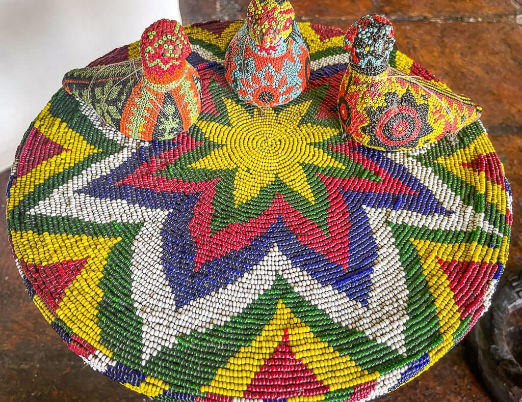 Huichol beaded mats