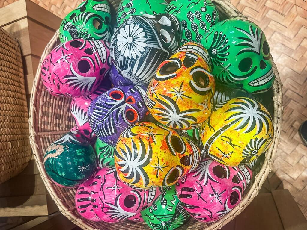 Mexican calaveras or sugar skulls