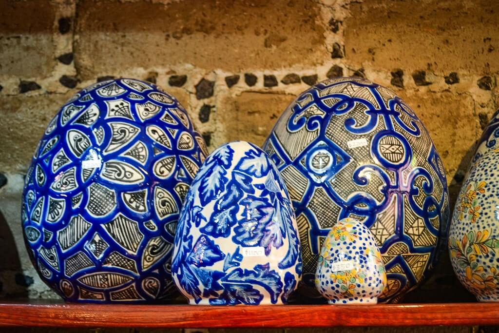 Talavera pottery in Puebla