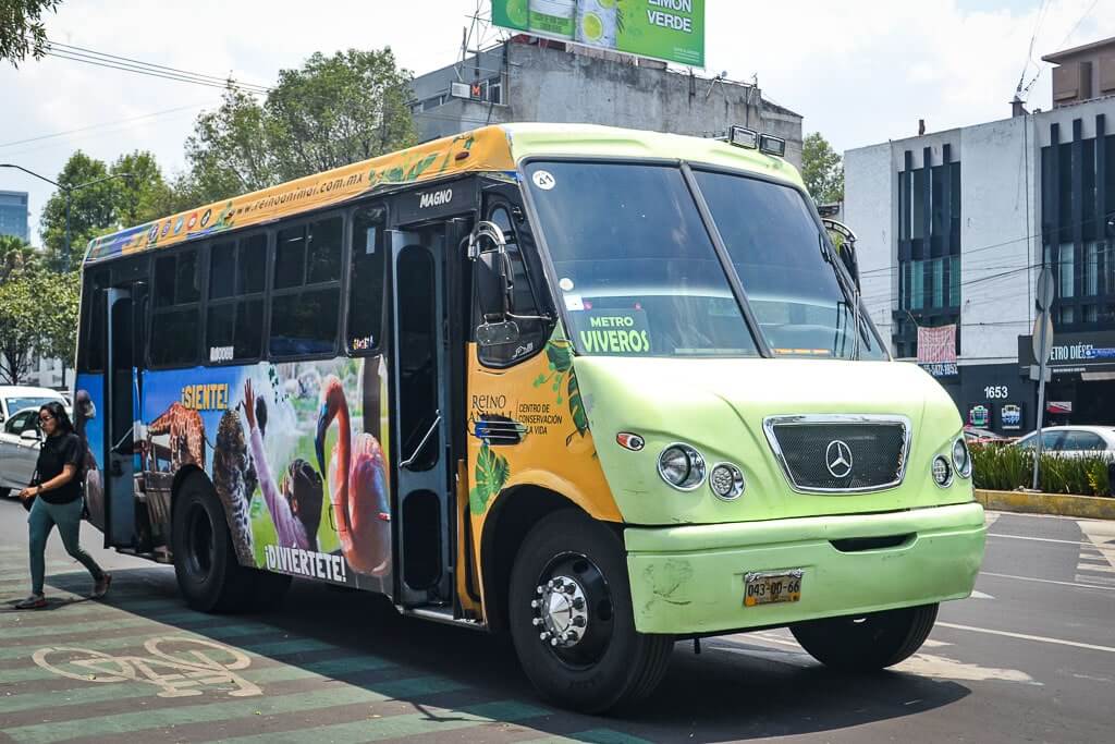 Microbus in Mexico City