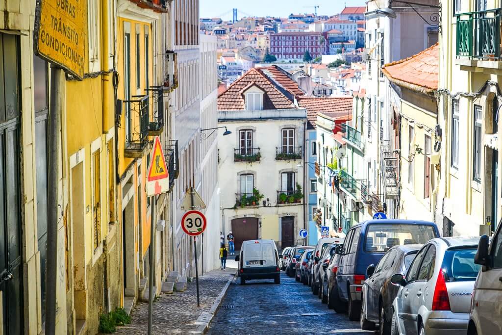 Winding streets of Alfama