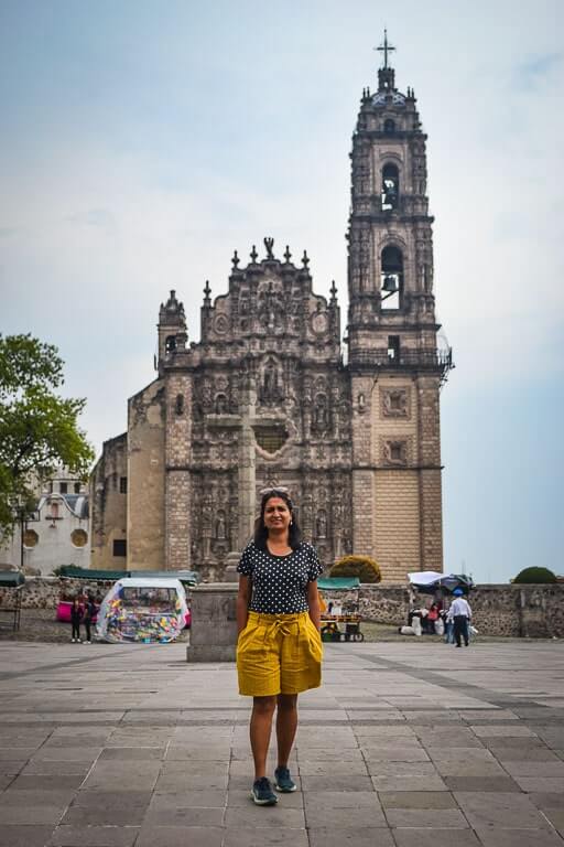 Author at the Church of San Francisco Javier in Tepotzotlan