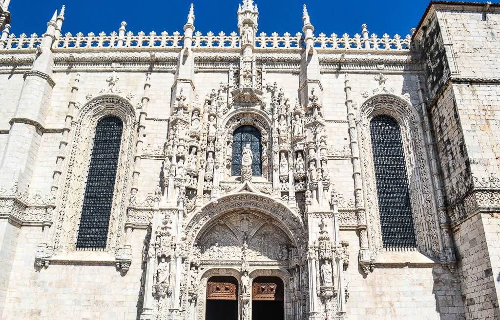 Facade of Jeronimos Monastery