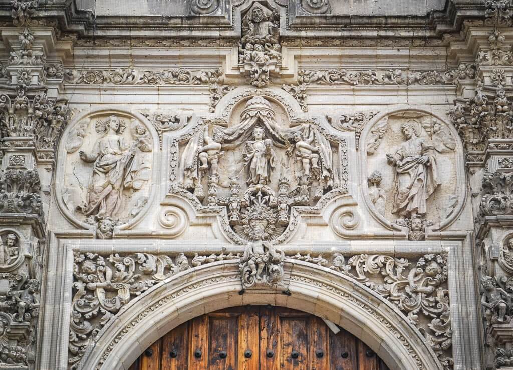 Baroque facade of Tepotzotlan church