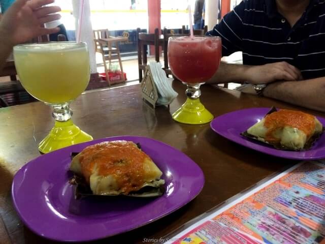 Food at Bazar Municipal in Valladolid Mexico