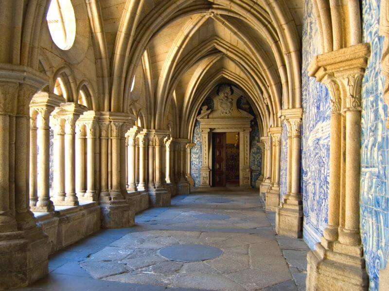 Cloisters of the Porto Cathedral - one of the best things to do in Porto in a day