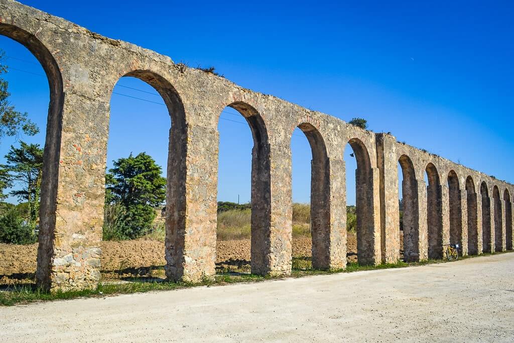 Medieval aqueduct in Obidos