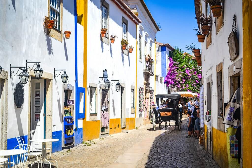 Rua Direita - the main street of Obidos