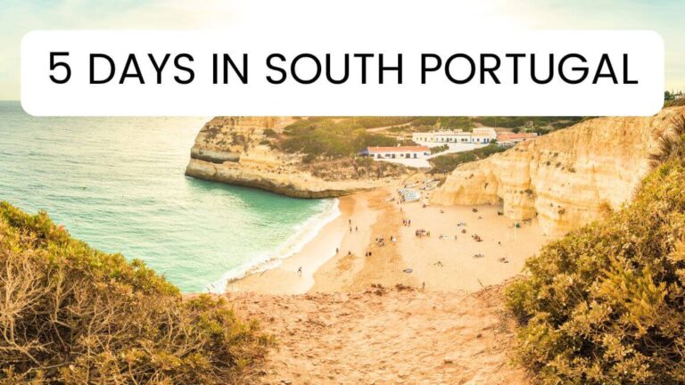 Traveling to Southern Portugal and looking for the perfect travel itinerary of Portugal's South? Check out this epic 5 days in South Portugal itinerary and see the beauty of this beautiful region in Europe. From the bustling streets of Lisbon and the castle-filled lanes of Sintra to the deliciousness of Portuguese tarts, and the serene beauty of the Algarve coast, this Southern Portugal itinerary allows you to see the best of this region.