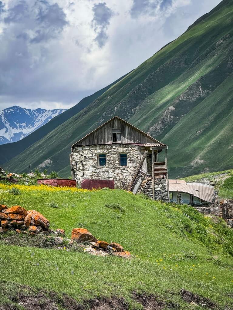 An abandoned house in Truso Valley