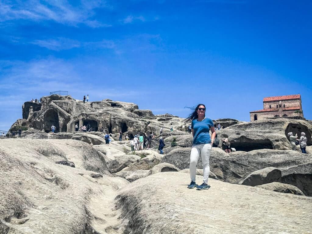 Author at the Rock City of Uplistsikhe in Georgia Country