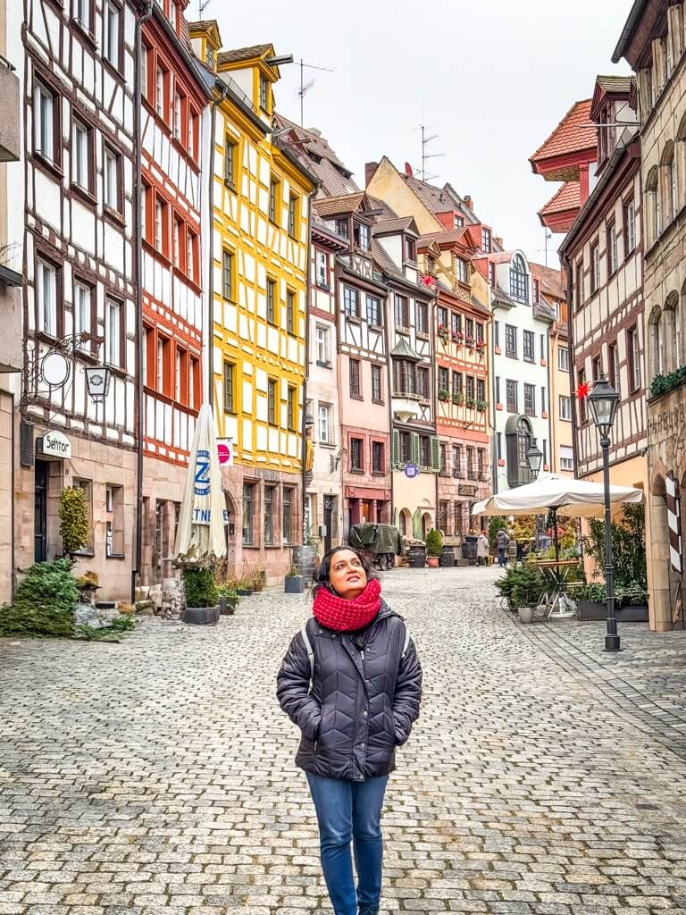 Author on the streets of Nuremberg