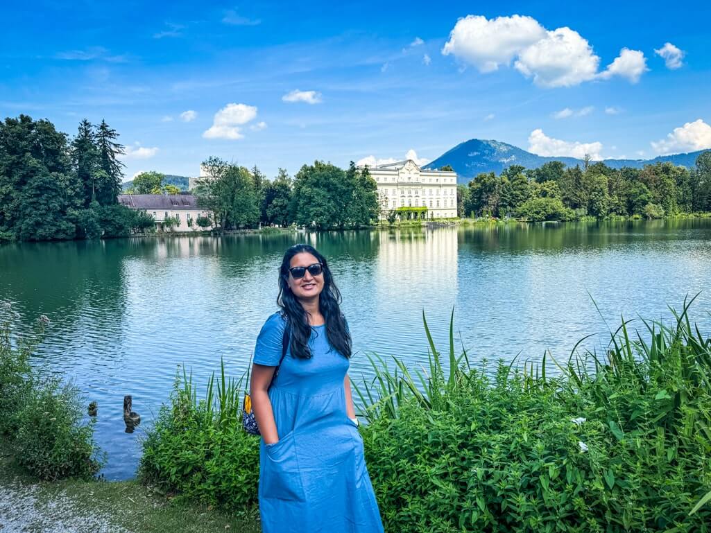 Author at Leopoldskron Palace and Lake in Salzburg