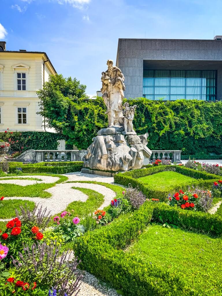 Gardens of Mirabell Palace in Salzburg