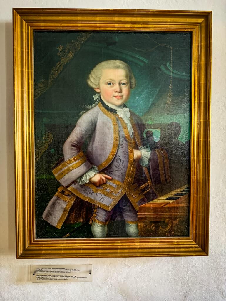 Painting of Young Mozart