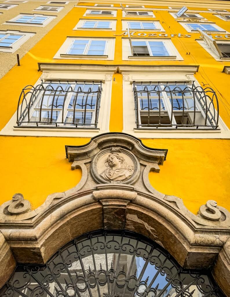 Mozart's birthplace in Salzburg