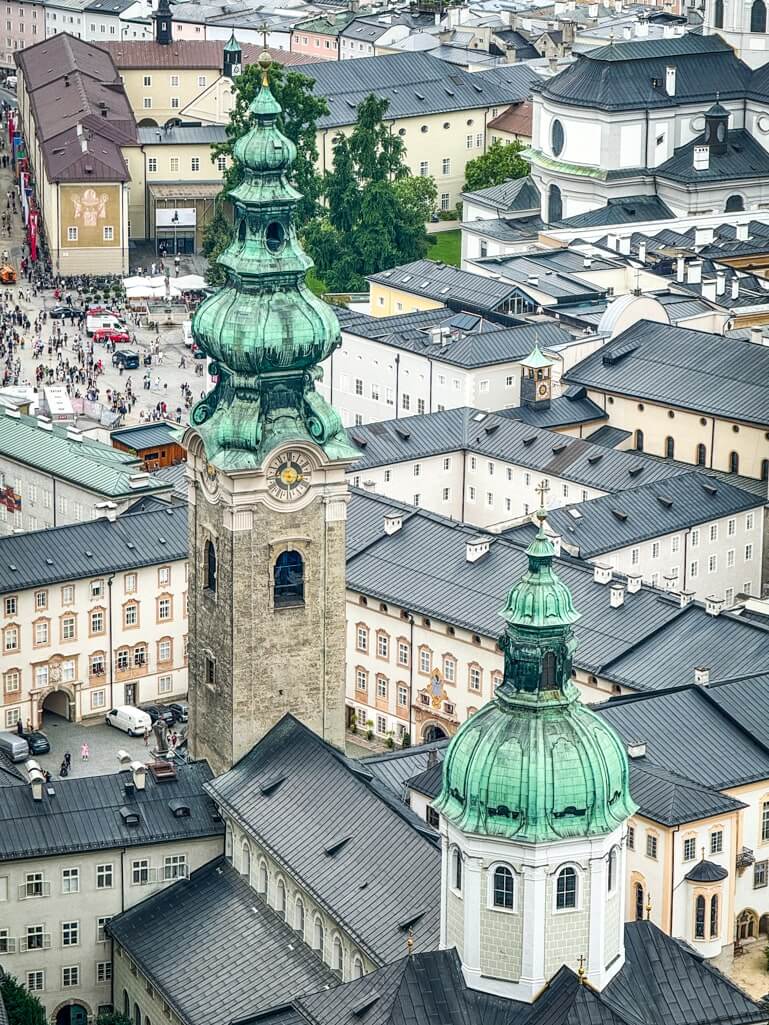 View of Salzburg skyline from Hohensalzburg Fort