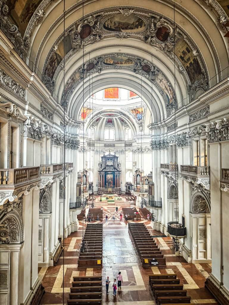 The interiors of Salzburg Cathedral